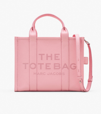 The Leather medium tote bag pink